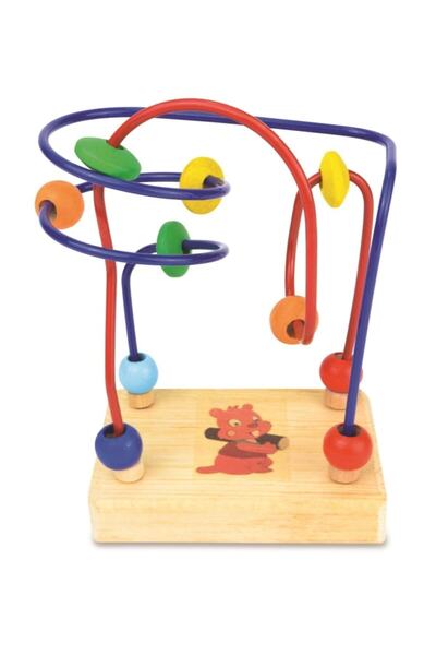 HAMAHA Ahşap Eğitici Mini Oyuncak Helezon Yay Koordinasyon Oyunu