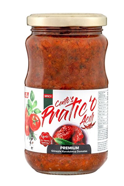 CENTO'S PRATIC'O Güneşte Kurutulmuş Domates Acılı Ezme 370 Cc
