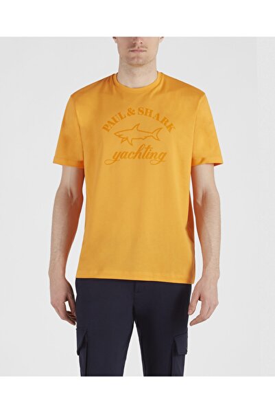 PAUL&SHARK Ανδρικό πλεκτό μπλουζάκι C.w. Βαμβάκι