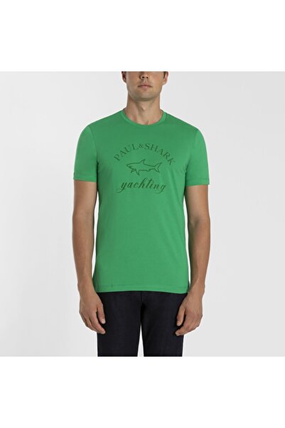 PAUL&SHARK Ανδρικό πλεκτό μπλουζάκι C.w. Βαμβάκι