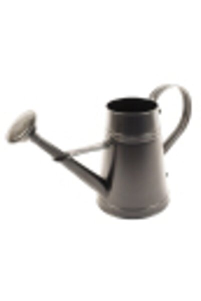 Desen Dekorasyon Stella, recipient metalic pentru udare pentru grădină, cu flori, 3 litri, negru - udatoare decorativă modernă multifuncțională