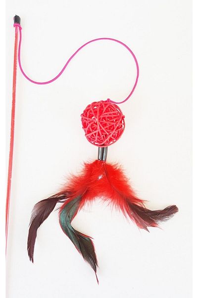 Bobo 40 cm Cat Fishing Rod Feathered Ball
