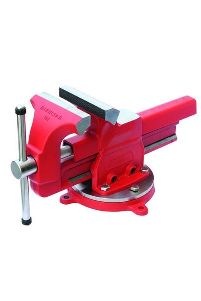 İzeltaş Dövme Çelik Mengene (döner Tabla Dahil) 150 Mm