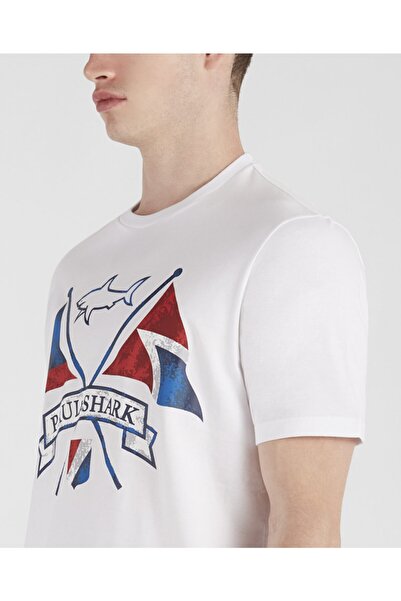 PAUL&SHARK Ανδρικό πλεκτό μπλουζάκι C.w. Βαμβάκι