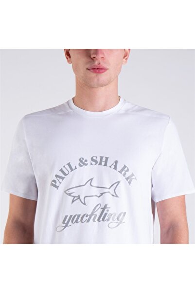 PAUL&SHARK Ανδρικό πλεκτό μπλουζάκι C.w. Βαμβάκι