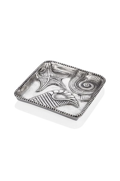 LAMEDORE Ocenia Sea Shell Patterned Decorative 26.7x26.7x3.8 Cm (8)