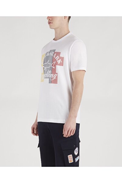 PAUL&SHARK Ανδρικό πλεκτό μπλουζάκι C.w. Βαμβάκι