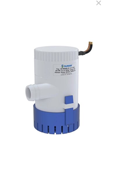 Genel Markalar STN500G Sintine Dalgıç Pompa 3 mss 1500 litre/h 12 VOLT -Manuel-