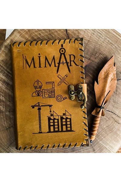 zarif atölye Architect Leather Notebook