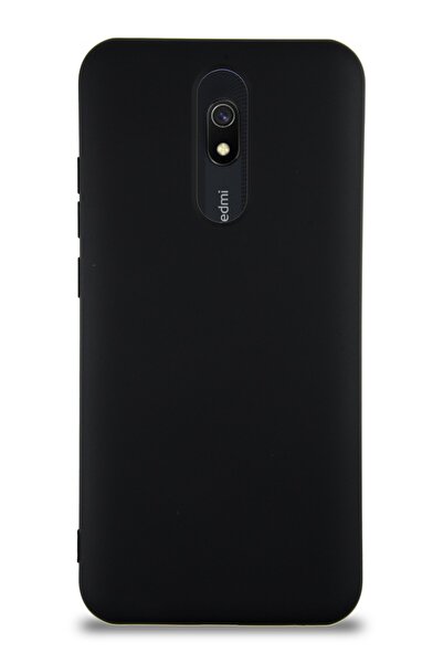 CaseArt Xiaomi Redmi 8 Kapak Içi Kadife Lansman Silikon Kılıf - Siyah