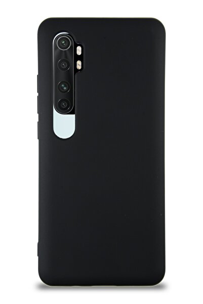 CaseArt Xiaomi Mi Note 10 Lite Kapak Içi Kadife Lansman Silikon Kılıf - Siyah