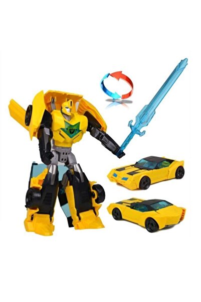 Gepettoys Steel Tfclub T-warrıor - Metal Gövdeli Dönüşebilen Robot- Bumblebee