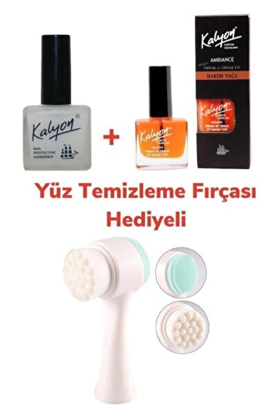 Kalyon Tırnak Tırnak Bakım Yağı Yüz Temizleme Fırçası 3'lü Set