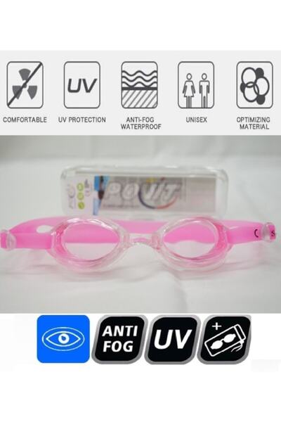Povit Children's Swimming Sea Goggles Anti Fog Anti-Fogging UV Protection Vacuum Waterproof