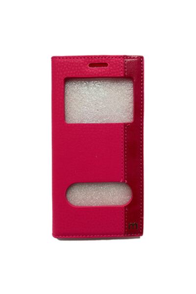Smart Tech Samsung Galaxy S3 Mini Pencereli Kapaklı Magnum Kılıf Pembe