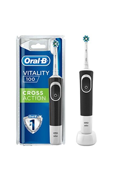 Oral-B Oral B Şarjlı Vitality Cross Action Black D100 Elektrikli Diş Fırçası ...