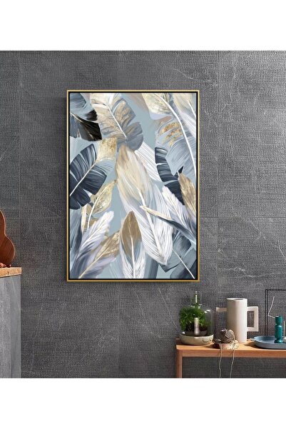 Markazip Siyah Metal Çerçeveli Kanvas Tablo 70x100cm