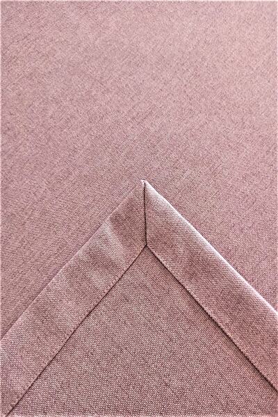 eno concept Linen Textured Premium Quality Stain Resistant Dried Rose Tablecloth