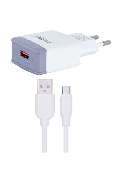 Syrox 3 Amper Micro Usb Hızlı Şarj Cihazı Ve Data Kablosu Q30 (adaptör+kablo) Set Halinde Gönderim