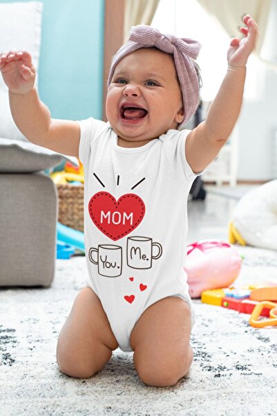 BabyLimon جسم للجنسين بأكمام قصيرة منقوش من You And Me Mom