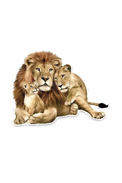TSC ملصق سيارة لاصق لعائلة الأسد 18 سم