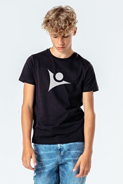 QIVI Unisex dečja crna Tübitak Štampano T-shirt