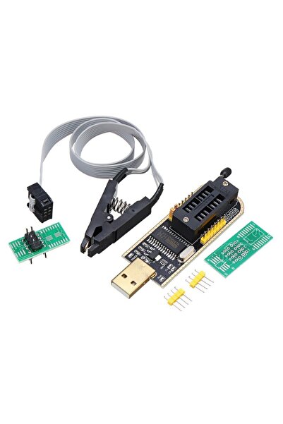 Arduino Usb Bios Flash Eeprom Programlayıcı Ch341a + Soıc8 Sop8 Test Klipsi