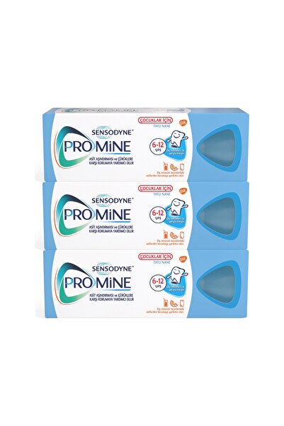 Sensodyne Promine Çocuk Diş Macunu 50 Ml X 3 Adet