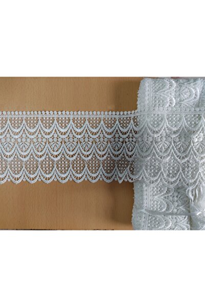 DUAYEN Güpür Dantel Perdeli Çam Desen 1 Metre Yüksek Kalite