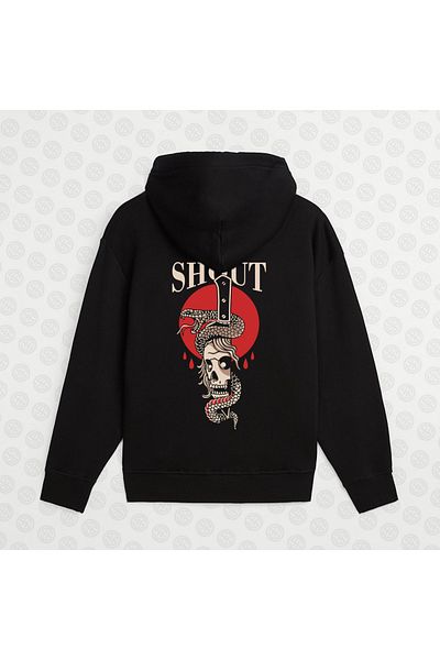 Shout Κουκούλα Unisex Skull And Snake Oldschool