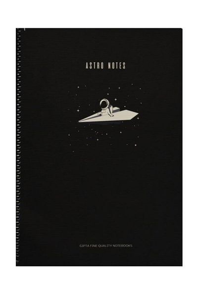 Gıpta A4 80 Sheets Spiral Checked Notebook – Astronaut in Space Shuttle