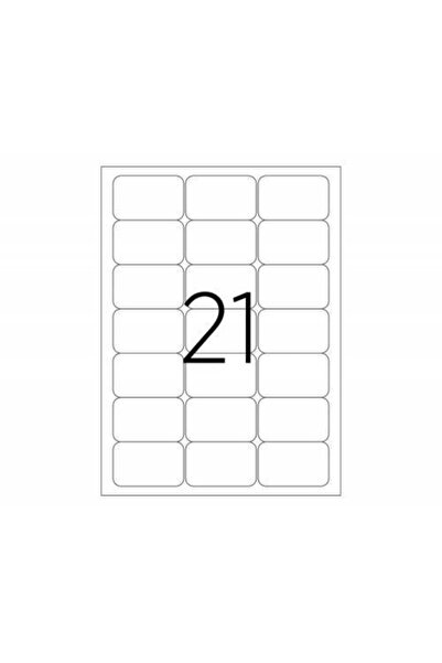 JokeyKırtasiye ملصق ليزر لاصق مقاس A4 مقاس 63.5 مم × 38.1 مم - (الورقة الخامسة / 105 ملصق)