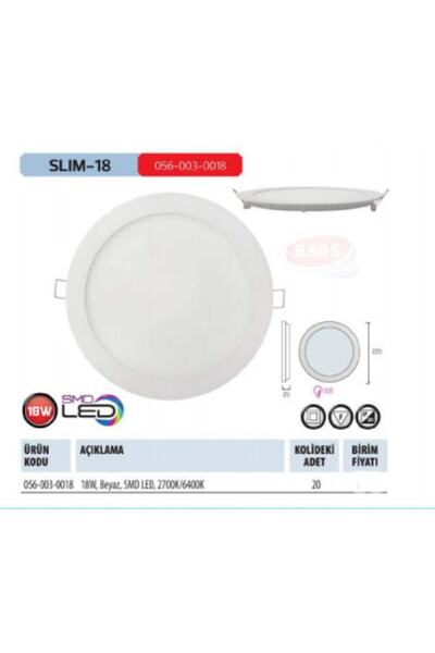 Horoz Elektrik Horoz Electric Slim 18w Led Panel 6400k Beyaz