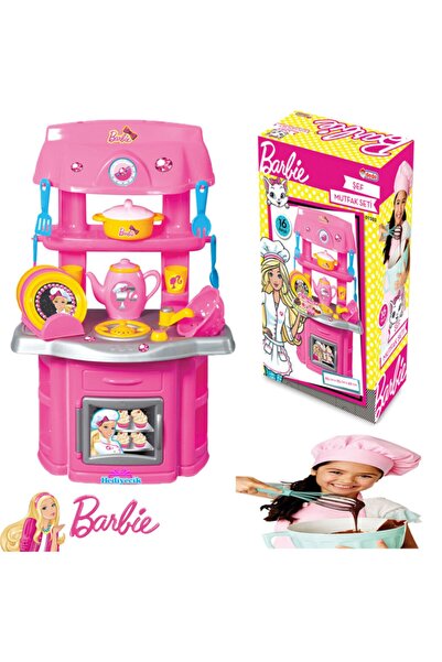 hediyecik Barbie Minik Şefler Büyük Boy Mutfak Seti 16 Parça