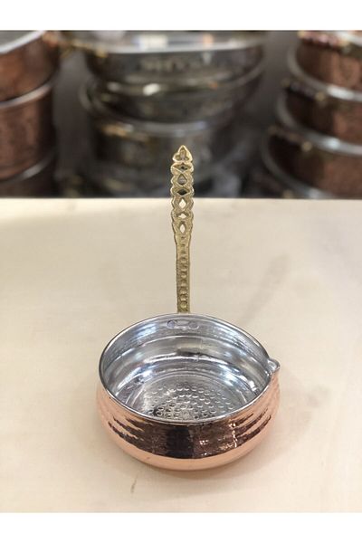 bodur ticaret Copper Sauce Butter and Incense Pan Balanced