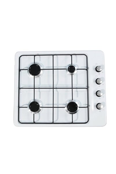 ERATO 4 Dört Gözlü Set Üstü Ocak Doğalgazlı Beyaz Setüatü Ocak