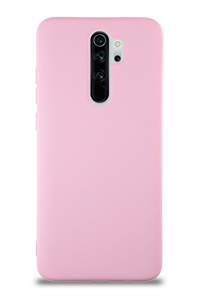 CaseWorld Xiaomi Redmi Note 8 Pro Kapak Içi Kadife Lansman Silikon Kılıf - Pembe