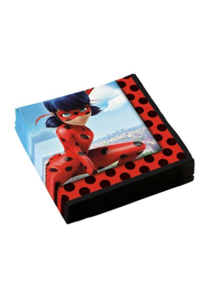 Festivall Party Shopping Miraculous Temalı Kağıt Peçete 33x33 20'li
