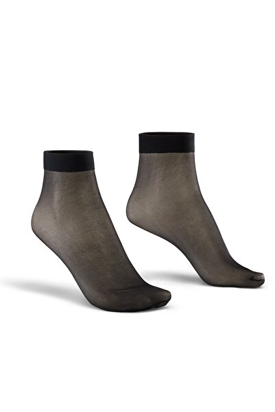 Bonny Silver Odor-Free Socket Thin Black Silver Socks Pack of 3