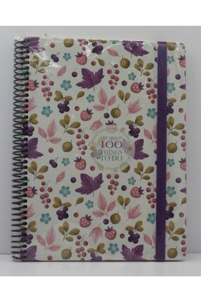 Gıpta 100 Things Spiral Bound Hard Cover Notebook 19X26 120 Sheets Checkered