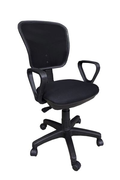 Arm Siyah Fileli Ofis Çalışma Koltuğu Öğrenci Koltuğu Bilgisayar Koltuğu Büro...