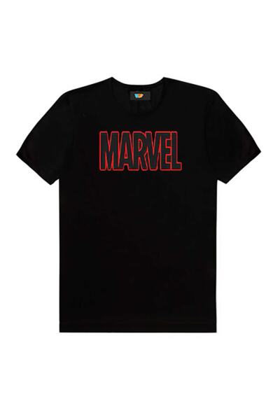 GALASHOP Avengers Infinity War Marvel Outline Logo Tişörtü