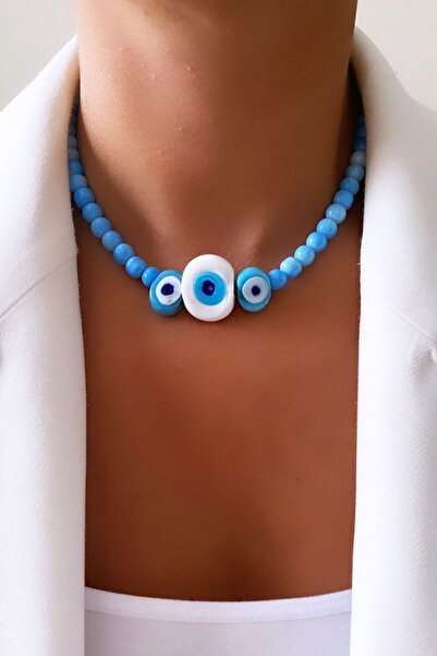 Clare's Store Üç Nazar Boncuklu Kolye