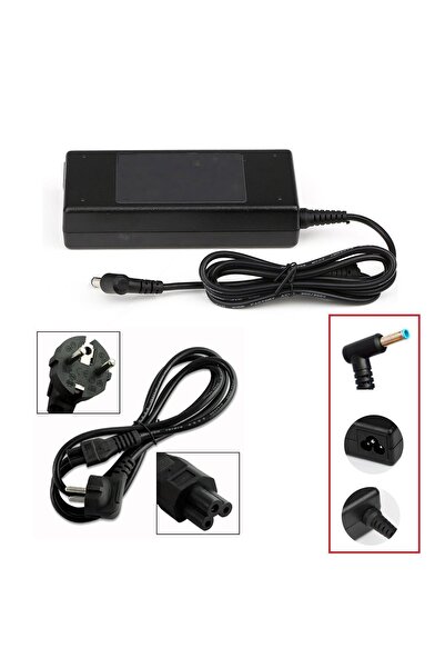 Genel Markalar Hp 19.5v 3.33a 65w Uyumlu 4.8mmX1.7mm Kademeli Uç Adaptör Şarj...