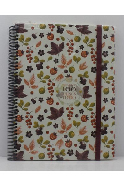 Gıpta 100 Things Spiral Bound Hard Cover Notebook 19X26 120 Sheets Checkered