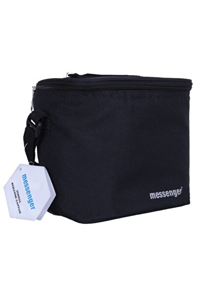 messenger صندوق الغداء الحراري باللون الأسود