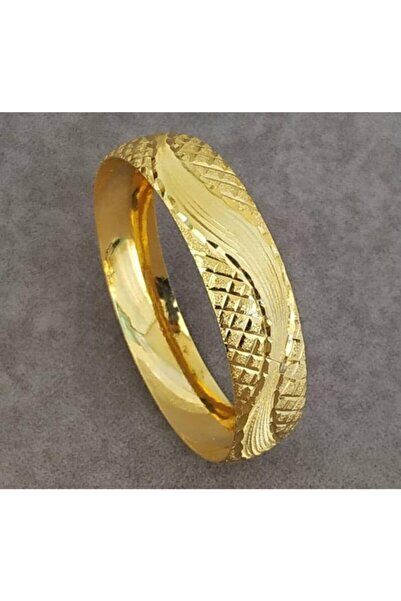 barisiva gold 22 Ayar Altın Kaplama Kadın 1.5 cm Bilezik