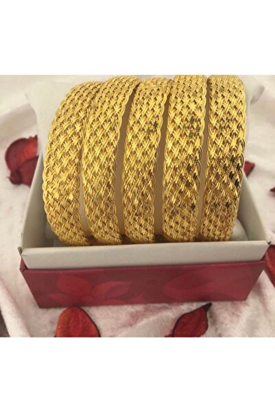 barış gold altın kaplama 22 Ayar Altın Kaplama 1.5 cm Eninde Sepet Bilezik