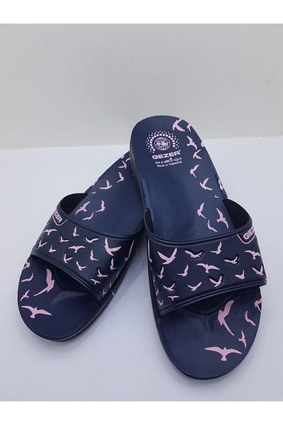 GEZER Women's Navy Blue Slippers