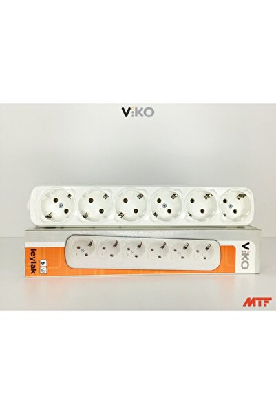 VİKO Multı-let Altılı Priz Topraklı Klemensli Çk